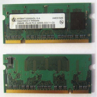Модуль памяти для ноутбуков 256MB DDR2 SODIMM PC3200 (Якутск)